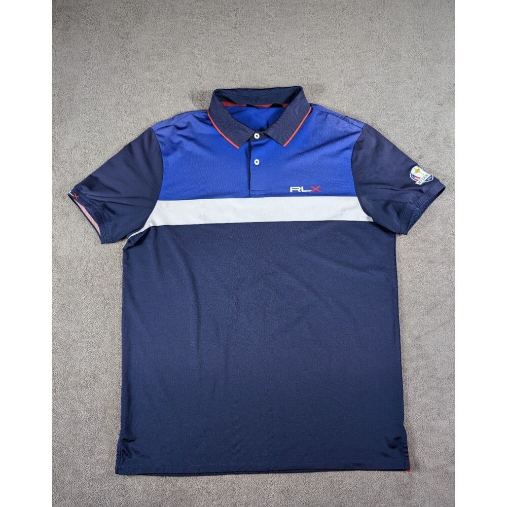 RLX Ralph Lauren Golf Polo Mens Large Casual Golf Shirt M Ryder Cup‎ 2014